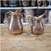 پارچ اردکی مسی سایز بزرگ الماس تراش