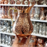 پارچ اردکی مسی سایز بزرگ الماس تراش