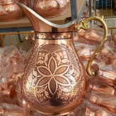 پارچ الماس تراش نانو سیاه قلم طرح گل