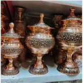 شکلات خوری گنبدی مسی سیاه قلم سایز 2
