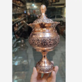 شکلات خوری گنبدی مسی سیاه قلم سایز 2