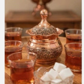 قندان گنبدی سیاه قلم رز گل برجسته