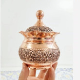 قندان گنبدی سیاه قلم رز گل برجسته