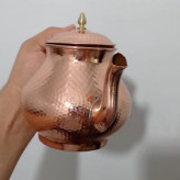 قوری مسی دسته برنجی.نانوشده