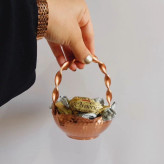سبد مسی 6 تایی دسته پیچی سایز 1 ابعاد 10 در 5