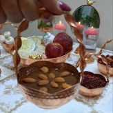 سبد مسی 6 تایی دسته پیچی سایز 1 ابعاد 10 در 5
