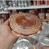 پیش دستی مسی 6 عددی گلبرگ قطر 18.5 سانت مس زنجان نمونه