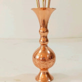 گلدان مسی با ست سنبل مسی 6 عددی