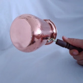 شیر جوش (قهوه جوش) بزرگ مسی دسته چوبی تولید زنجان