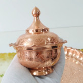 قندان لاله مسی زنجان با طرح برجسته