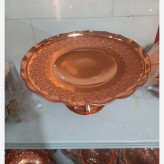 شیرینی خوری مسی ارتفاع 16و قطر32 سانت رز مس