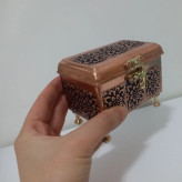 جا جواهری مسی زیبا نانو شده گل برجسته رنگ ثابت