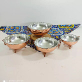آجیل خوری تمام مس سایز 3 سه پایه داخل قلع