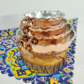 آجیل خوری تمام مس سایز 3 سه پایه داخل قلع
