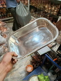 مرغ خوری مسی مستطیلی پایه دار نانو شده سایز ۱