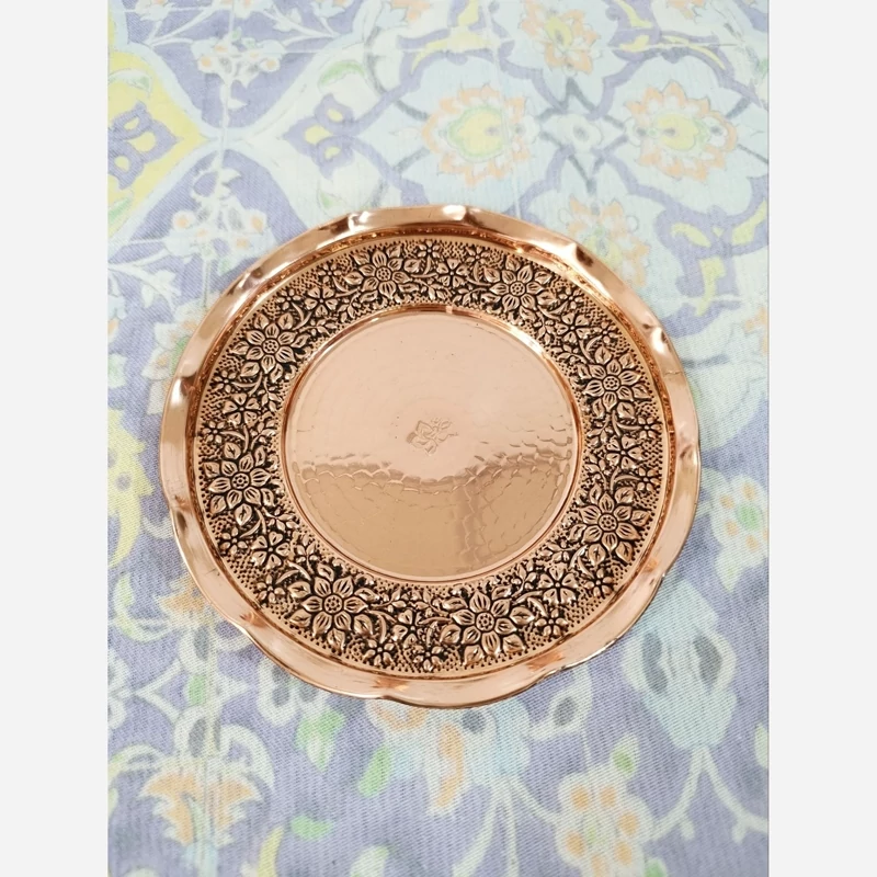 پیش دستی مسی گلبرگ شش تایی زیبا نانو ارسال رایگان