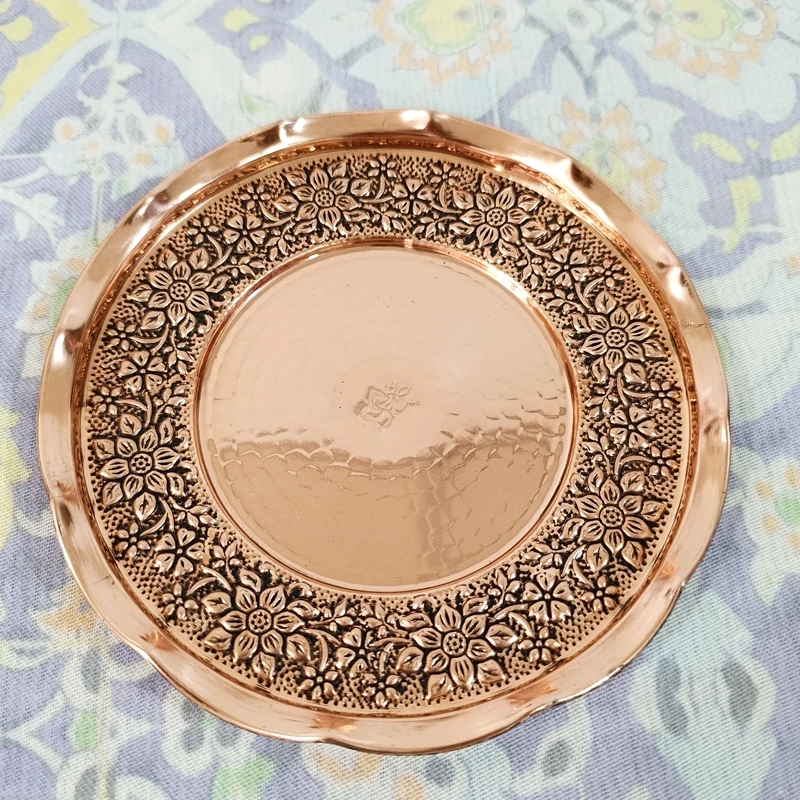 6 عدد پیش دستی گلبرگ مسی قطر 19 نانو