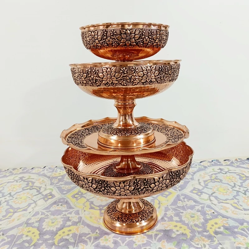 سرویس پذیرایی کامل 4 تیکه تمام مس زنجان نانو ارسال رایگان