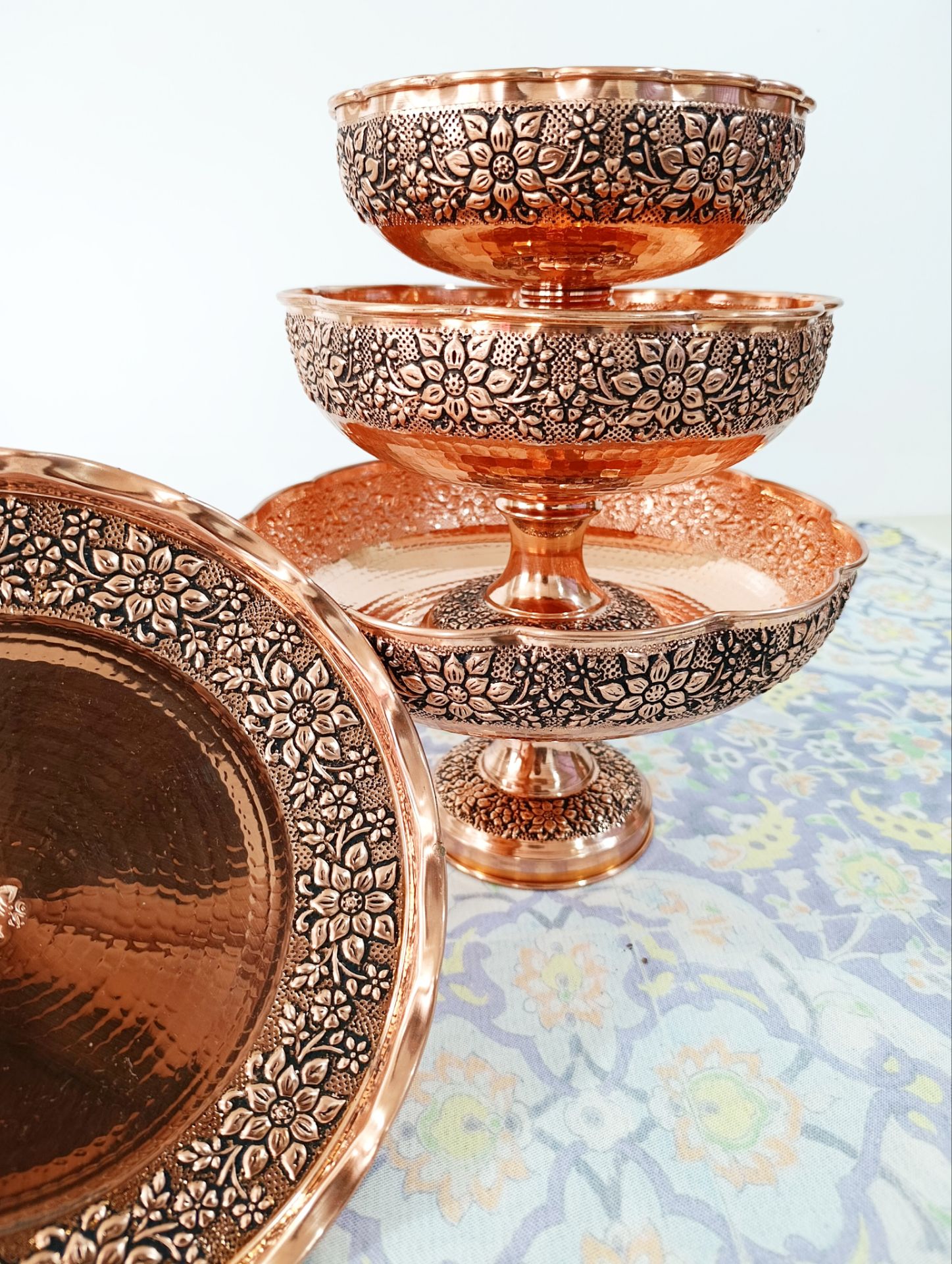 میوه خوری مسی گلبرگ  قطر دهانه ۲۹ نانو شده اعلا و درجه یک