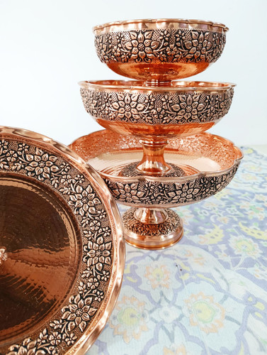 میوه خوری مسی گلبرگ قطر دهانه ۲۹ نانو شده اعلا و درجه یک